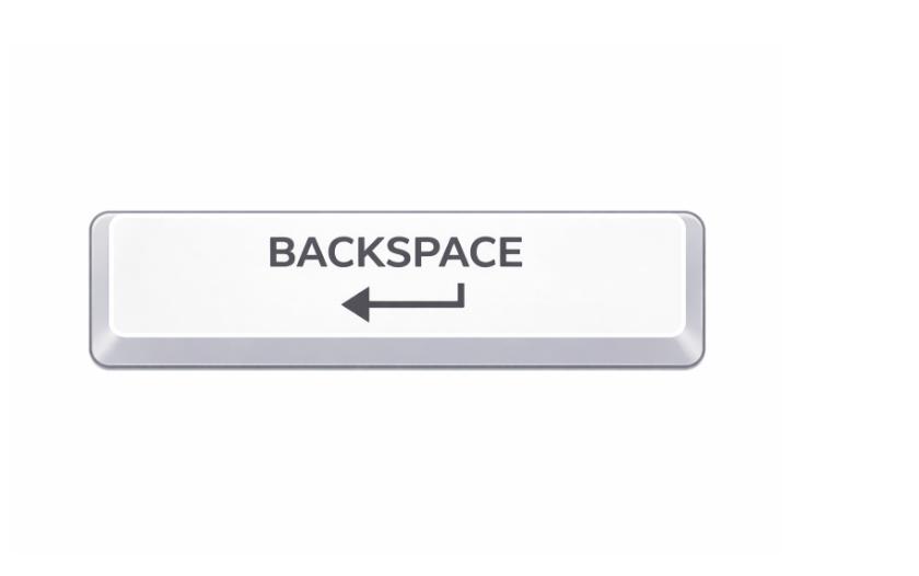 Backspace key